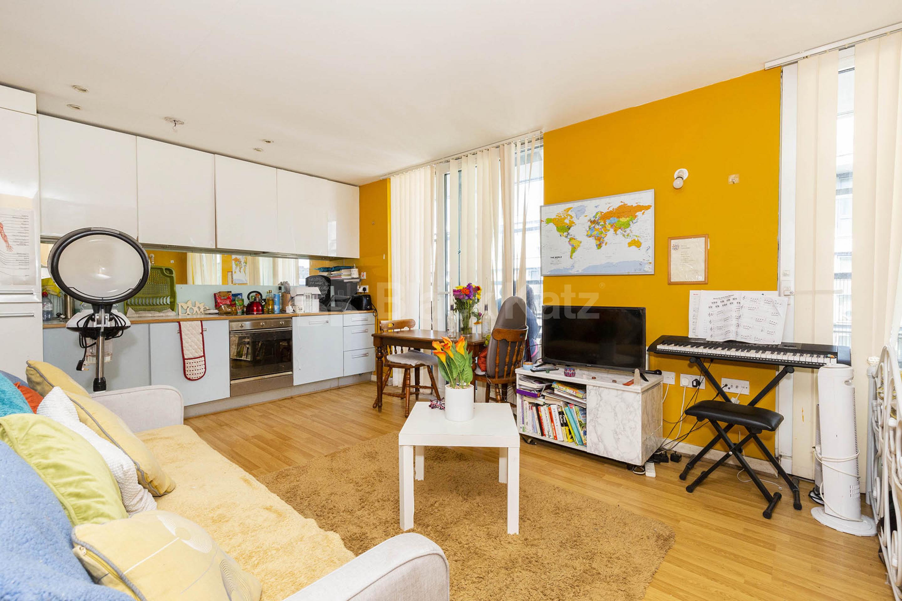 Located within a new development is this large studio with Balcony  New River Village, Crouch End / Hornsey N8